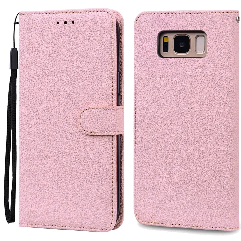 Luxurious Leather Wallet Flip Case for Samsung Galaxy S8 Plus