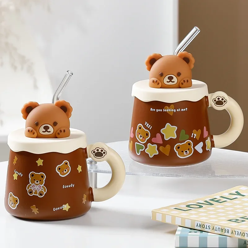 Love and Looking at Me Bear Mugs