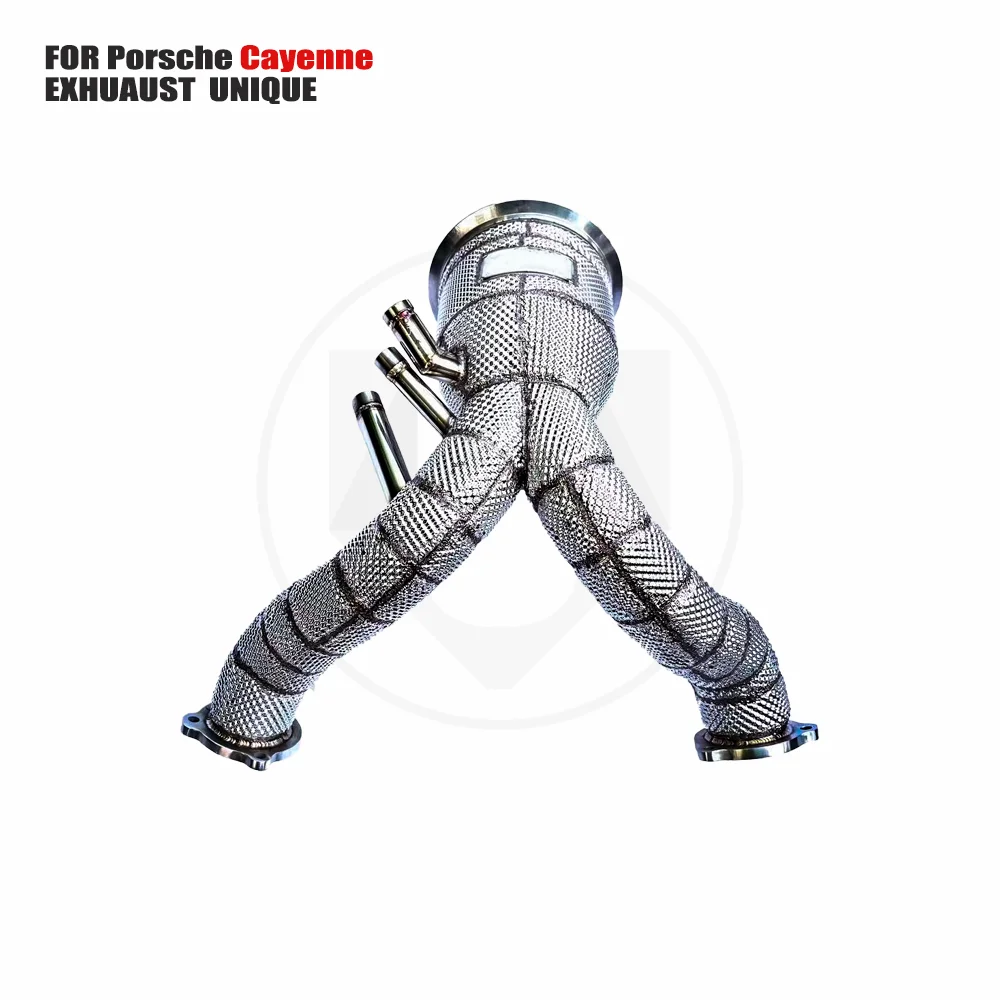 

UNIQUE Exhaust Manifold Downpipe for Porsche Cayman 9Y0 E3 3.0t Car Accessories With Catalytic converter Header Without cat pipe
