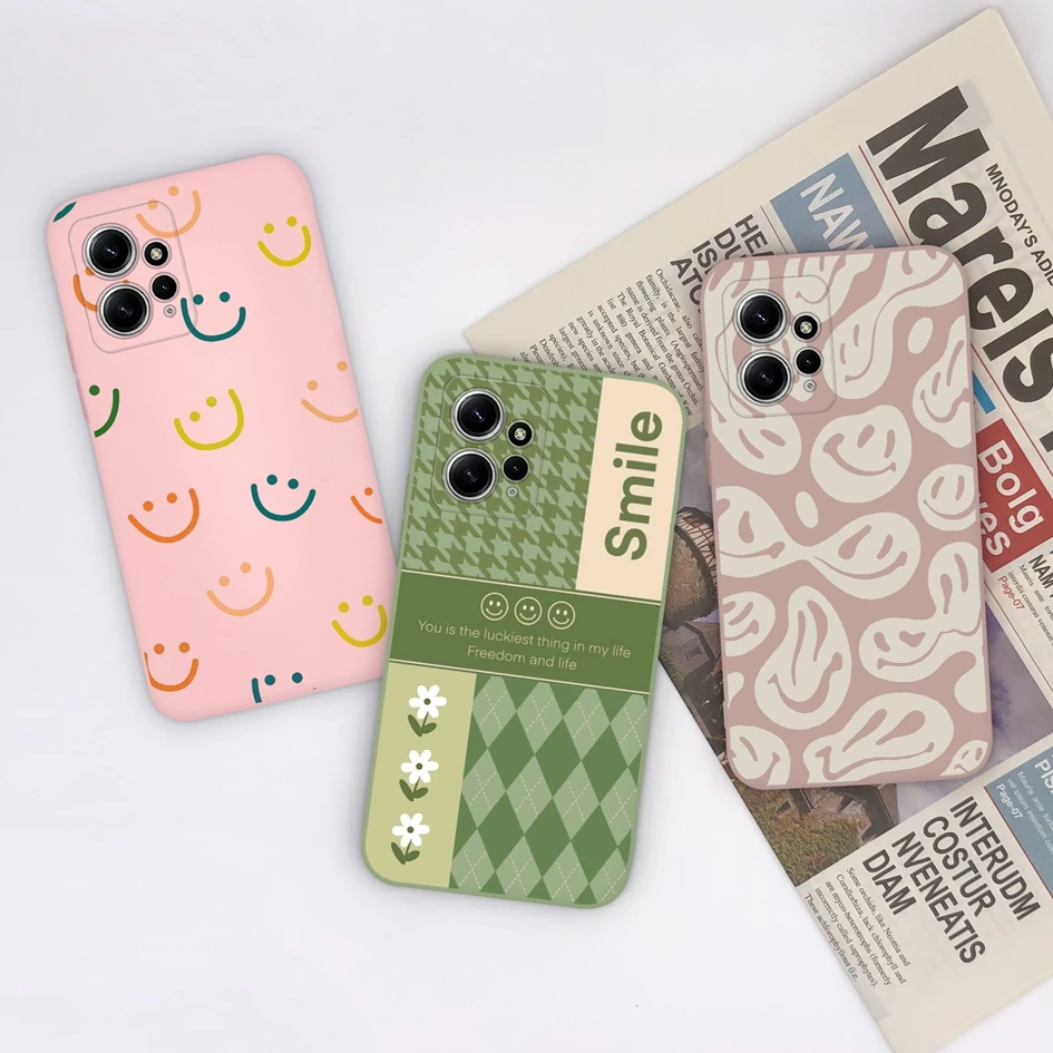 Case For Xiaomi Redmi Note 12 4G Coques Cute Shockproof Cover Love Heart Dinosaur Soft Silicone For Redmi Note 12 5G Funda Shell 3