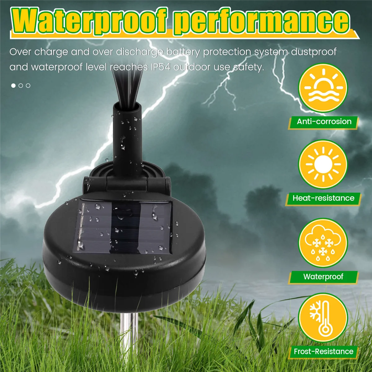 BAAU Solar Butterfly Firefly Lights Led Outdoor Waterproof Lawn Lights Garden Decoration Garden Landscape 10-Light