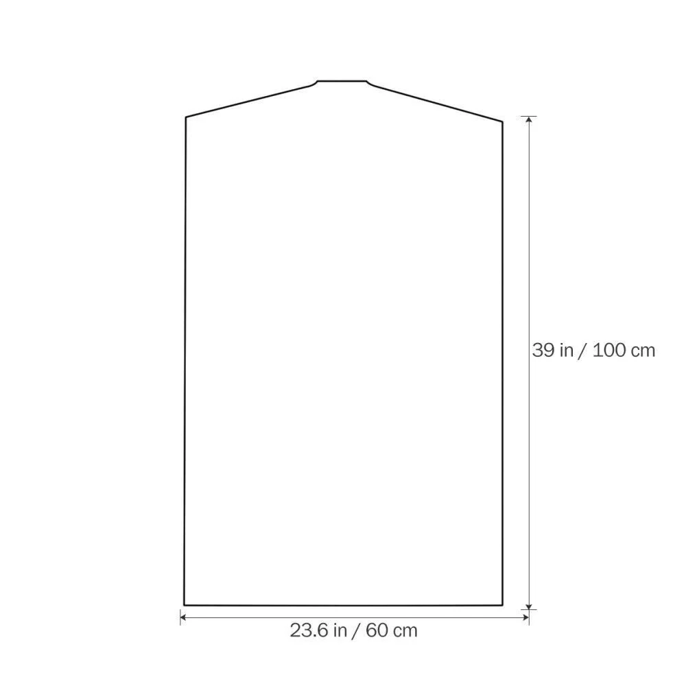 Description Picture 2 of itemClothes Dust Cover Plastic Waterproof Transparent Clothing Covers Home Storage Bag Clothing Hanging Garment Bag Wardrobe Storage