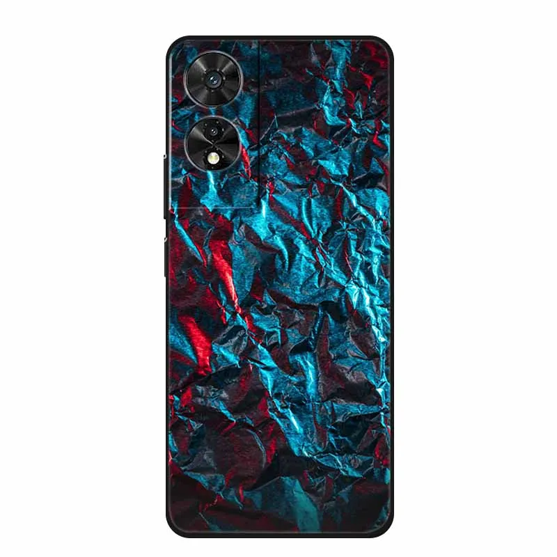 Black Geometric Silicone TPU Phone Case - Soft Back Cover Shield