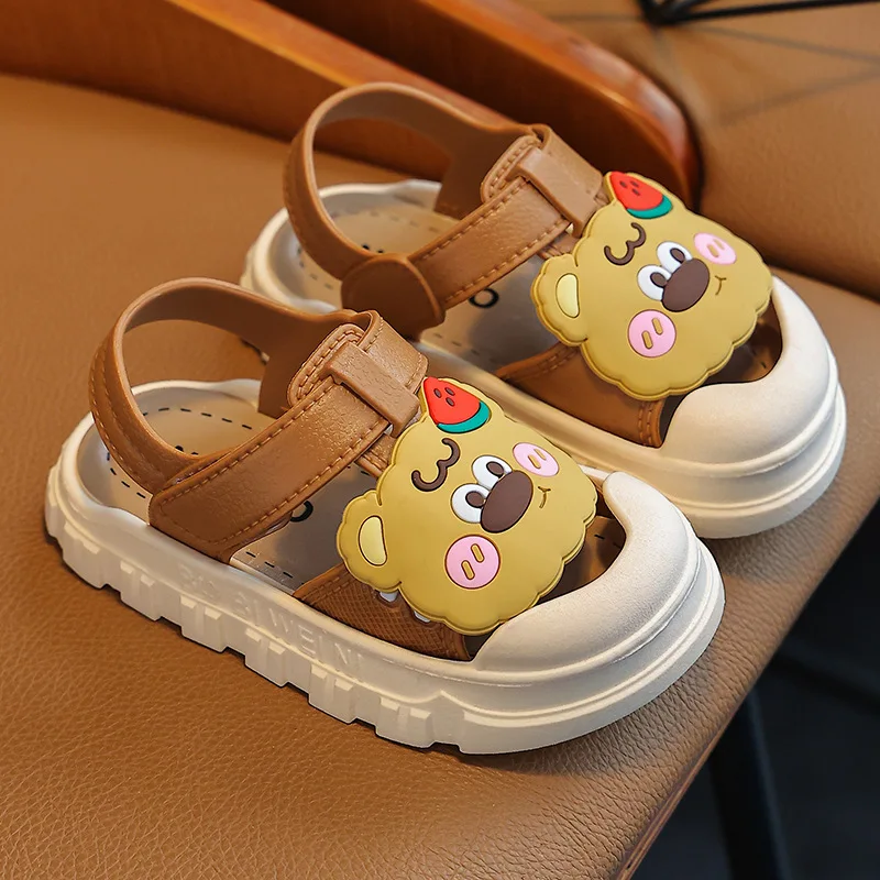 Kids Shoes Children Sandals Kids Sandals Beach Shoes Kids Sandals Babies Non-slip Cartoon Pattern Children Sandals Boys Girls Soft Bottom Footwear Lightweight Students Sport Shoes