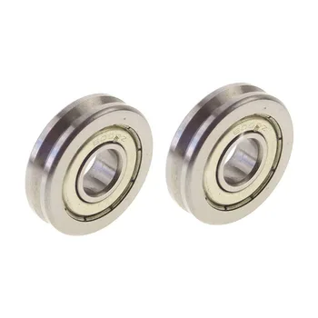 2pcs 2mm V Groove Steel Roller Bearings Guide Pulley Wheel for Lifting Sealed Ball Bearings, V6200zz, 10x35x9mm