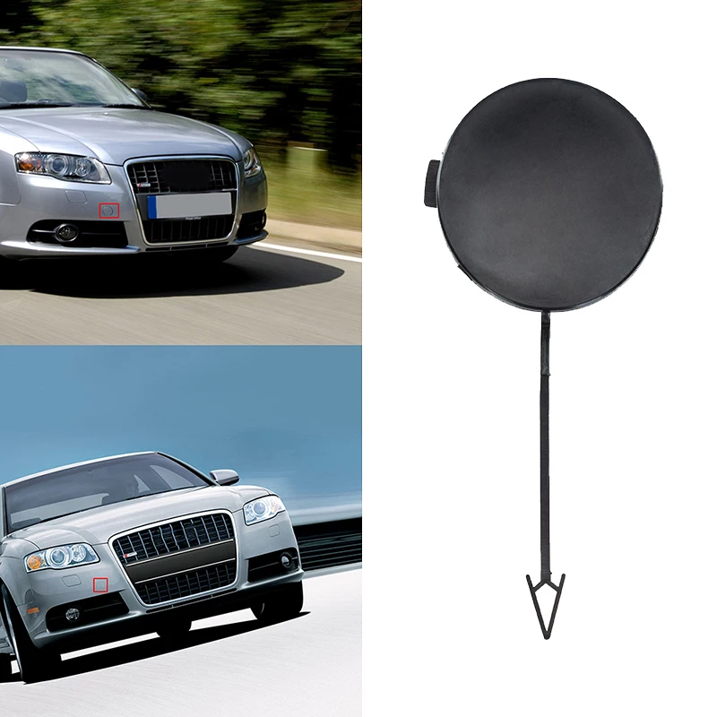 For Audi A4/S4 B7 Sedan/Avant quattro 2005 2006-2008 Car Grey Front Bumper Protect Towing Hook Eye Cover Cap Auto Replacement 6