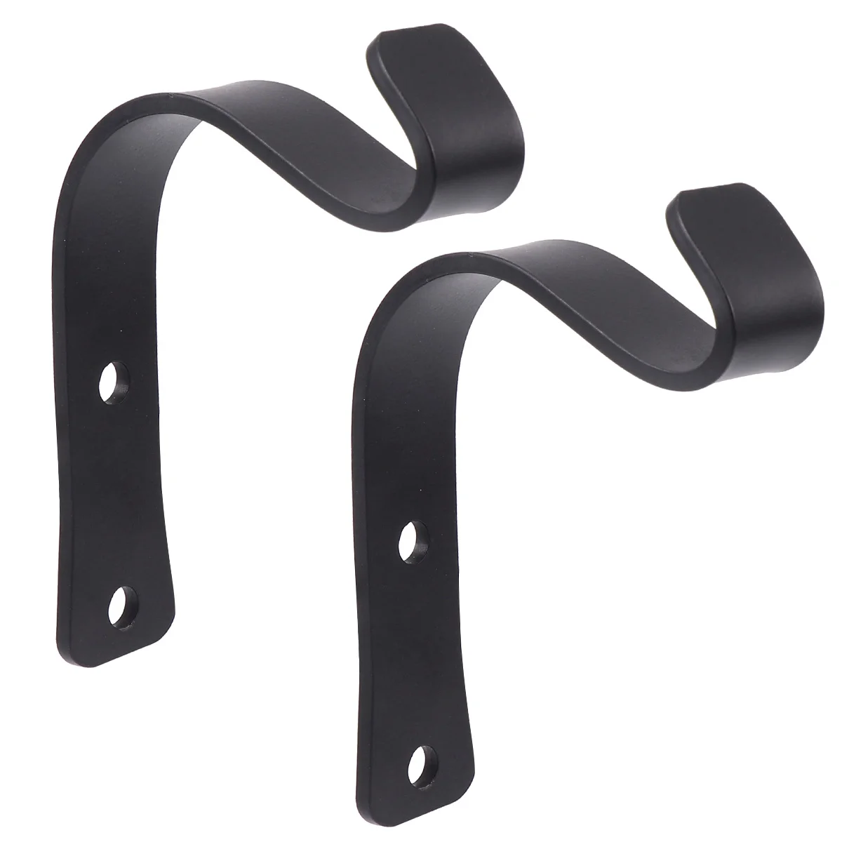 

2 Pcs Iron Wall Hanger Clothes Hook Coat Hangers Bird Feeders for Outdoors Flat Head Single
