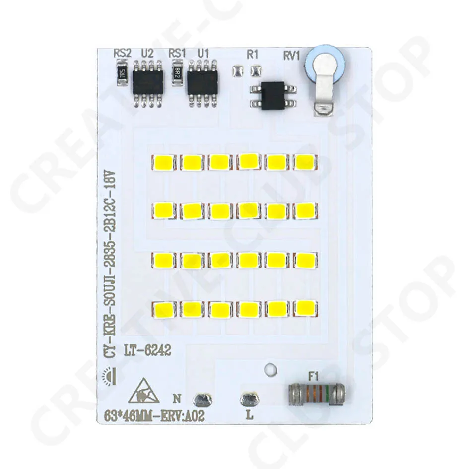Description Picture 3 of itemSmart IC LED Chip 10W 20W 30W 50W 100W 3500K Lamp Beads High Power LED Light Board 220V 2835 SMD LED Lamp For Indoor Outdoor DIY