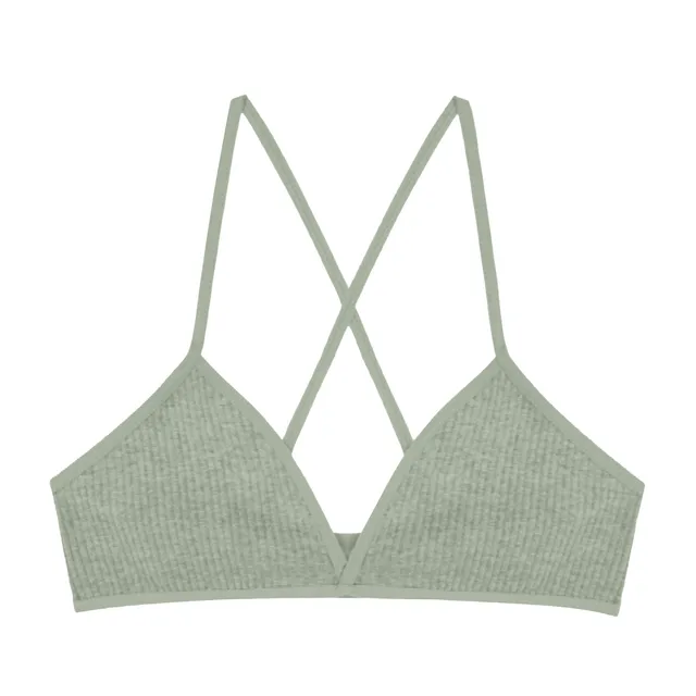 Women's Thread Triangle Bra Wireless No Wire Push up Bra Women Bras plus Size Front Closure Bandeau Sports Bras for Women 5