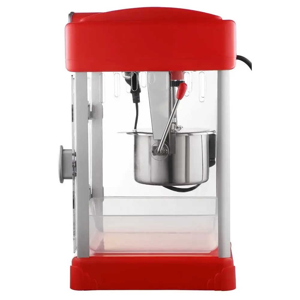 2.5oz Retro Style Popcorn Maker Stainless Steel Kettle Watts Measures 9-3/4"L x 11"W x 18-3/4"H 10 lbs Household Wall Outlet 3