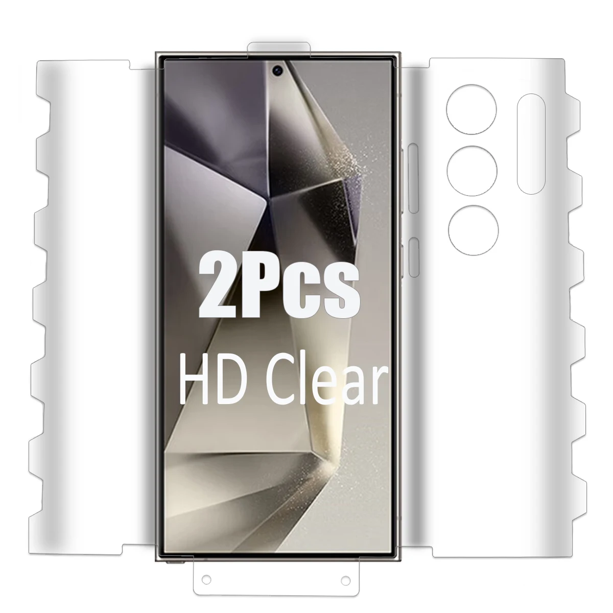 360° Full Body Cover Screen Protector - Soft Matte Hydrogel Protective Film (2-Pack)