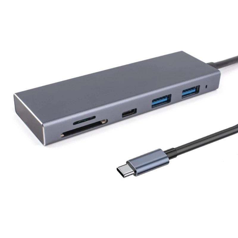 Hub Usb C 5 In 1 Adattatore Usb C Lettore Di Schede Usb 3.0 Usb C A Usb 3.0 Docking Station Usb3.1 Dock Adattatore Da Usb C A Usb