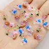 50pcs Mixed Resin Mini Cartoon Circus Clown Flatback Rhinestone Figurines Nail Art DIY Party Scrapbook Accessories Crafts 6