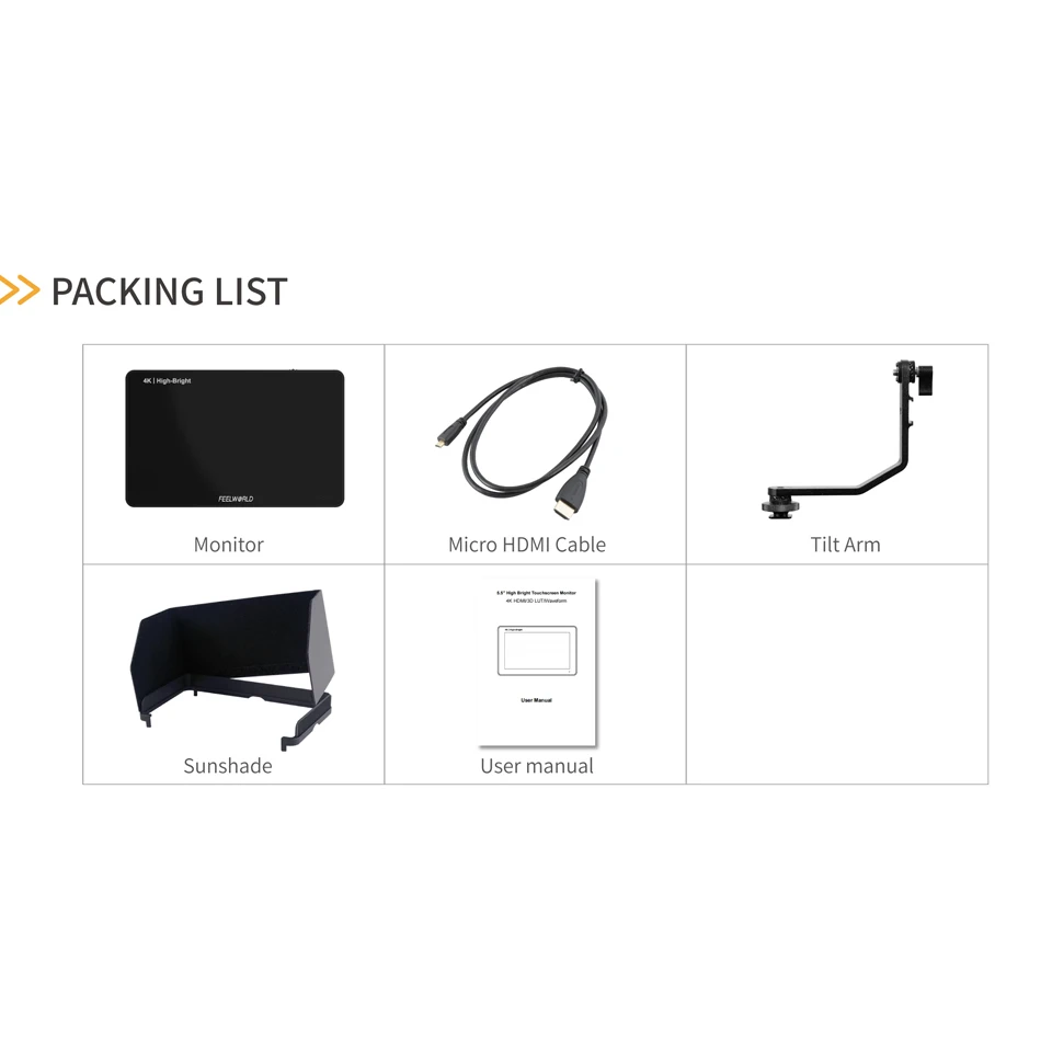 FEELWORLD F6 PLUSX Touch Screen 5.5 Inch Portable Monitor Accurate Waveform Monitoring Camere DSLR 3D LUT Full HD 1920x1080