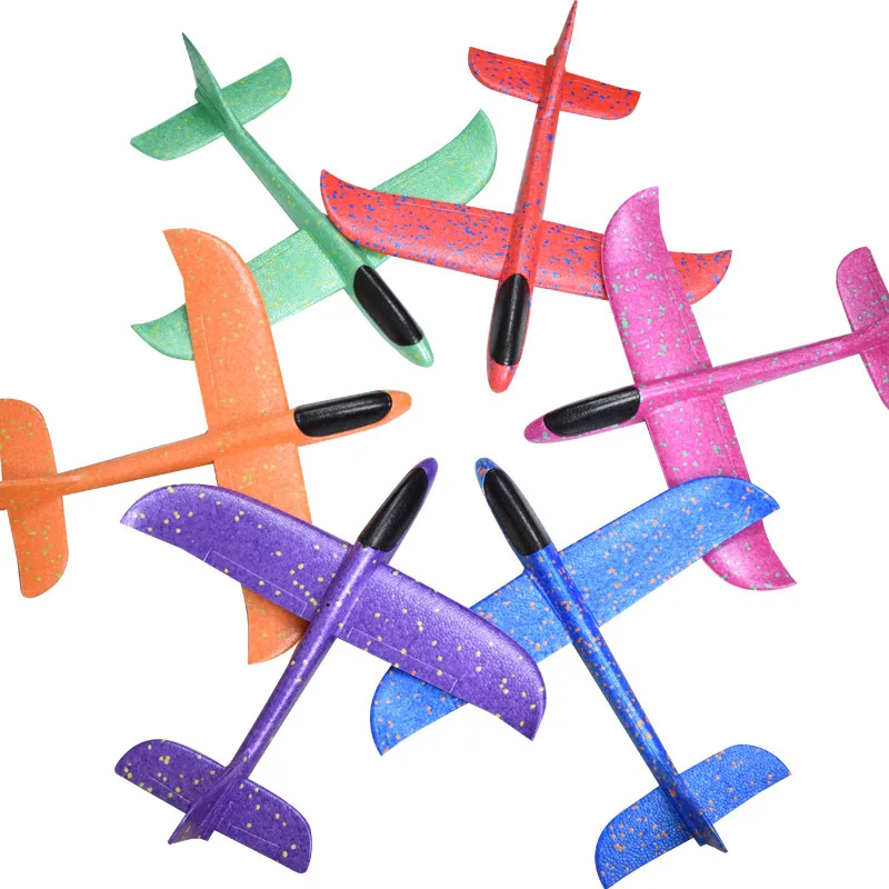 

48CM Big Foam Plane Glider Hand Throw Airplane Light Inertial EPP Bubble Planes Outdoor Launch Kids Toys for Children Boys Gift