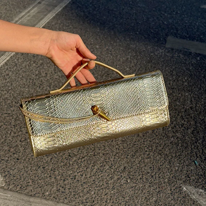 2025 New Arrival Fashionable Crocodile-PatternTop-Handle Bag Fashionable and Unique Bag for Women's Evening Occasions handbags