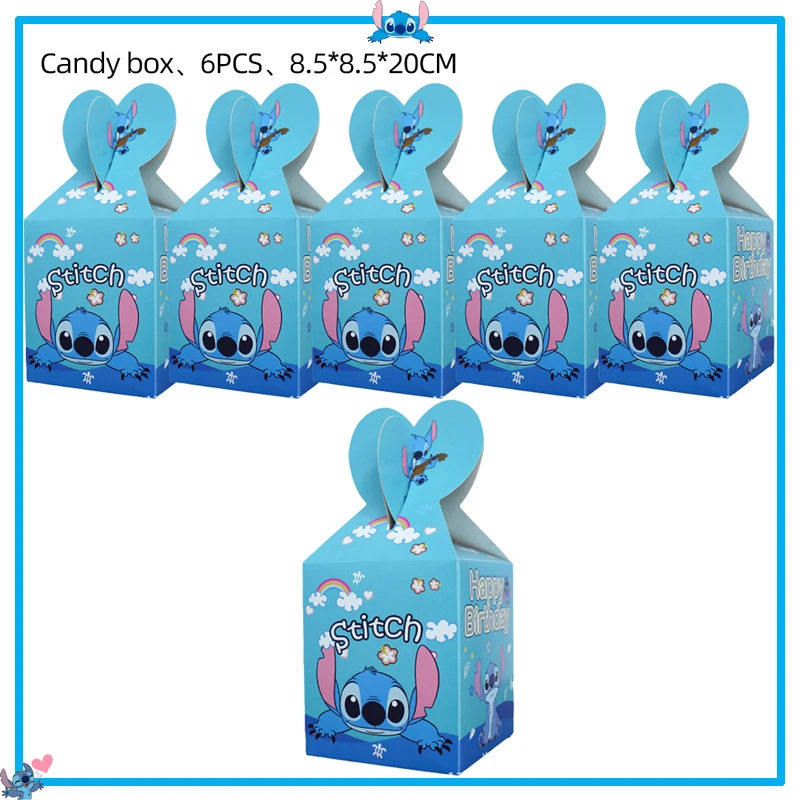 thumbnail image 1 of Decoraciones para fiesta de cumpleaños de Disney Stitch, Lilo y Stitch, servilletas de papel azul, vasos, platos, globos, suministros para baby shower para niños, 1 of 5