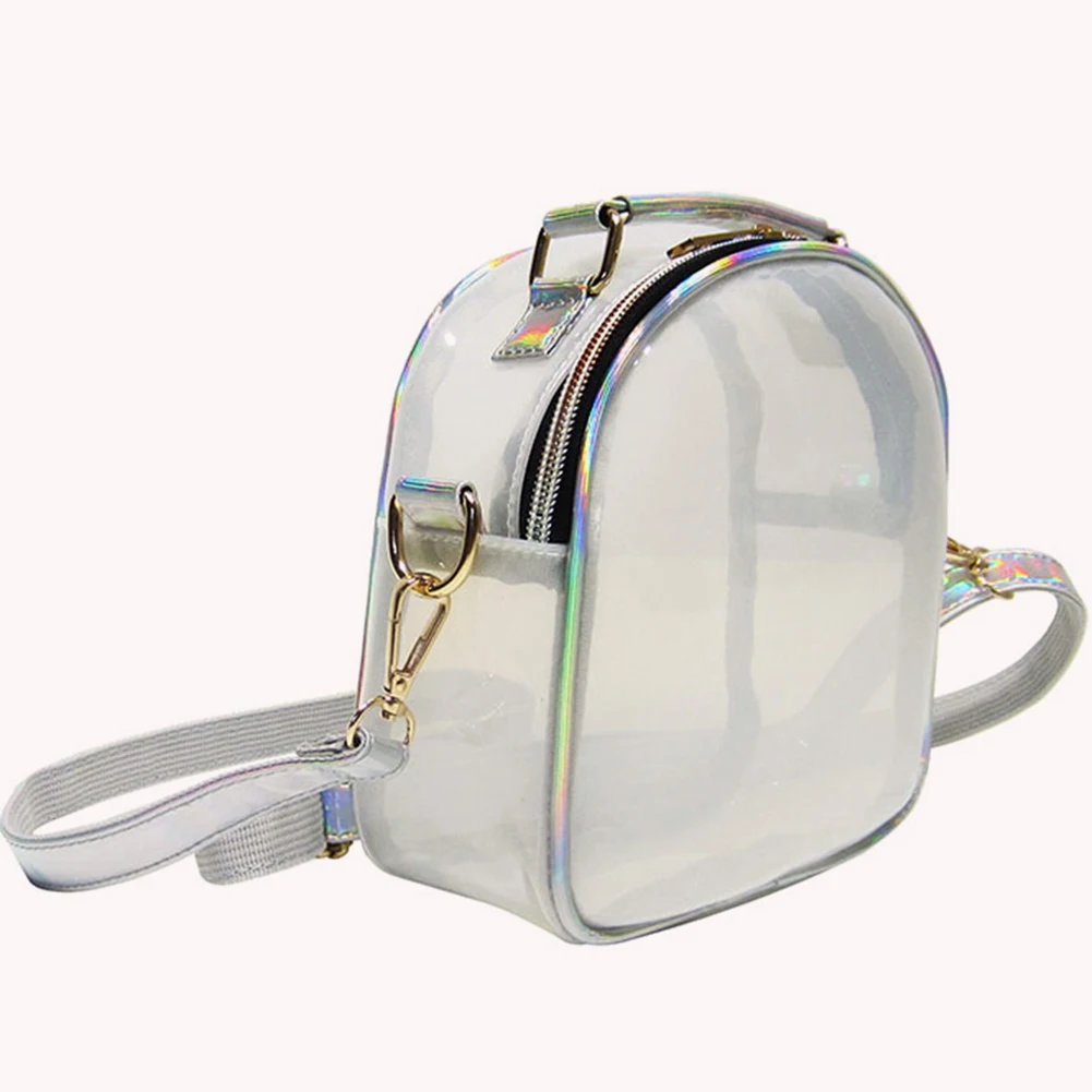 Transparent Crossbody Bag Women Girls Mini Jelly PVC Clear Shoulder Bags for Holiday Birthday Party Present