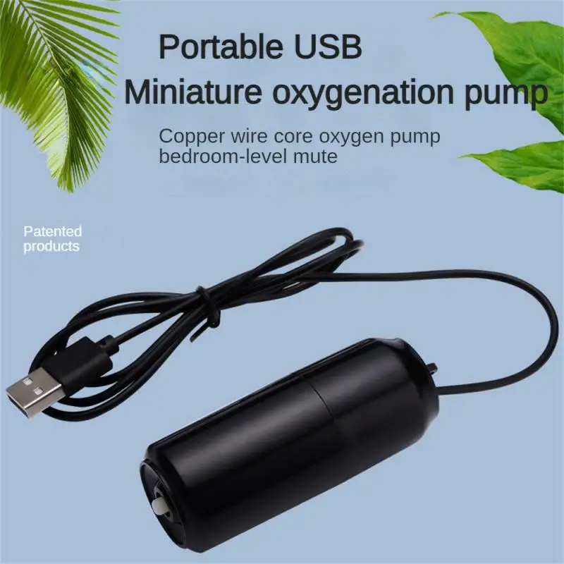 Aquarium USB Air Pump Fish Tank Silent Air Compressor Aquarium Portable Mini Oxygenator Oxygen Aerator Accessories 5v
