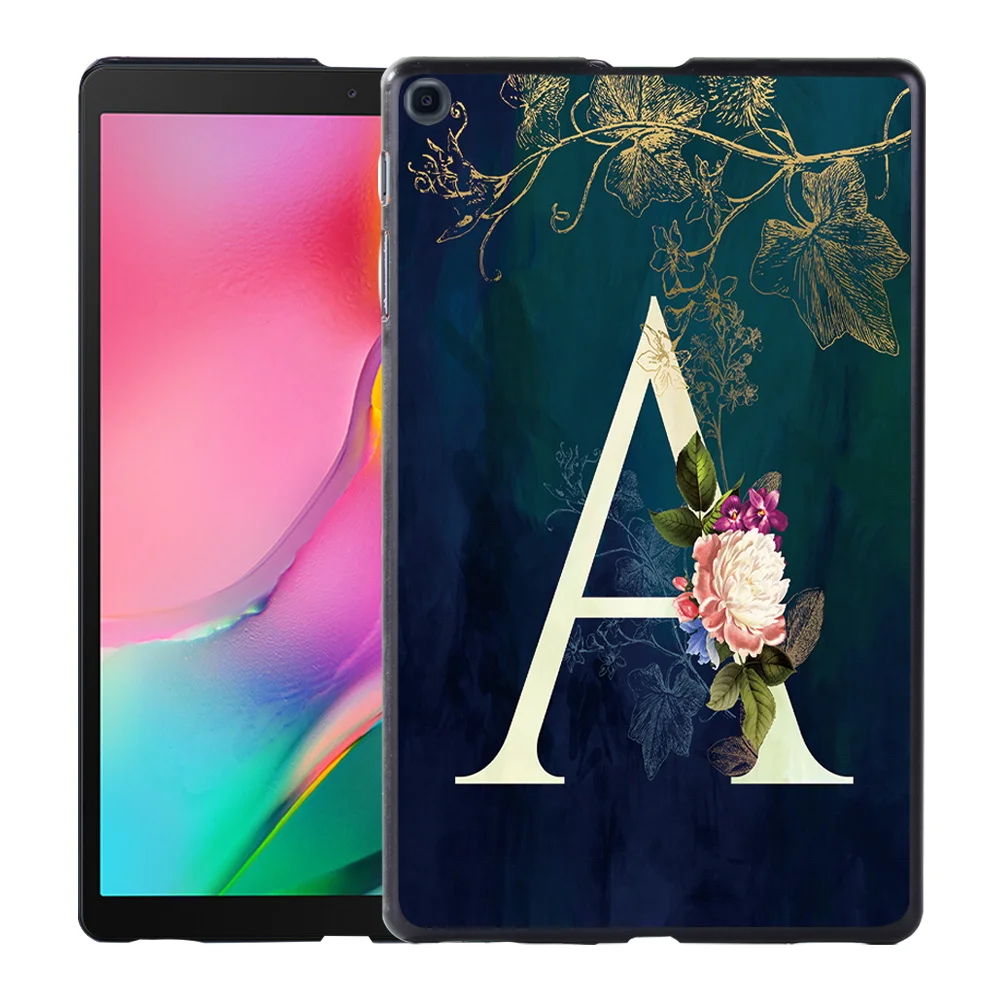 

Tablet Hard Shell for Samsung Galaxy Tab A7 10.4" T500 T505/Tab S5e T720 T725/Tab A A6 10.1 T580 T585 26 Letters Slim Back Case