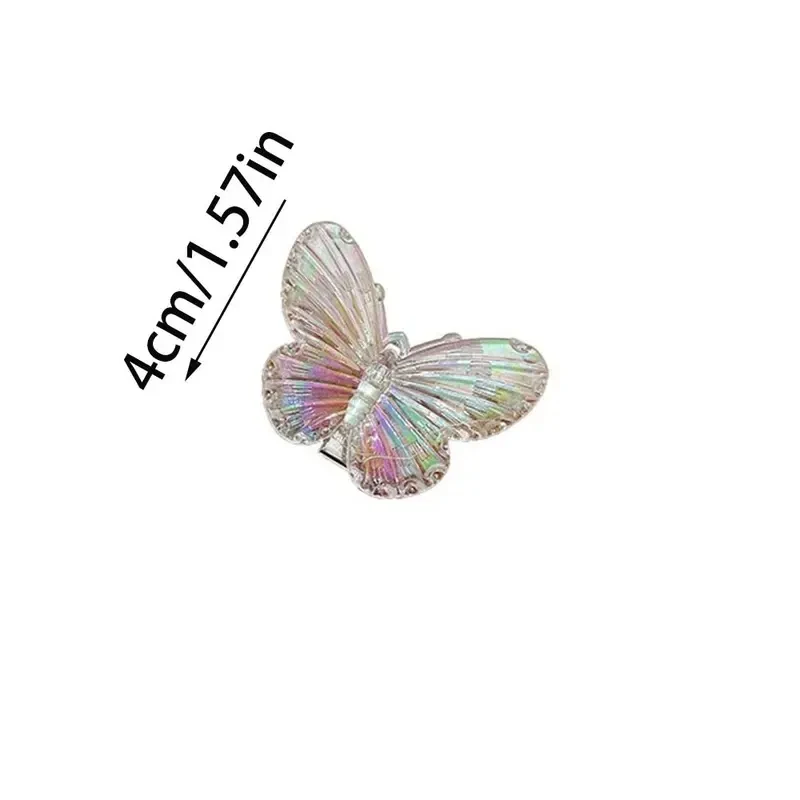 Colorful Mini Butterfly Hair Clips - Cute Duckbill Bangs Accessories