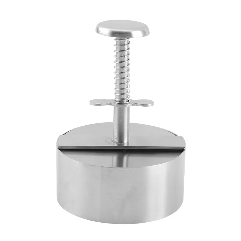 Burger Press Round Shape Stainless Steel Non-Stick Adjustable Hamburger Patty Maker