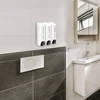 Triple 350ml Soap Automatic Dispenser Wall-mount Shower Bath Shampoo Dispenser Liquid Soap Container Bathroom Accessories 4