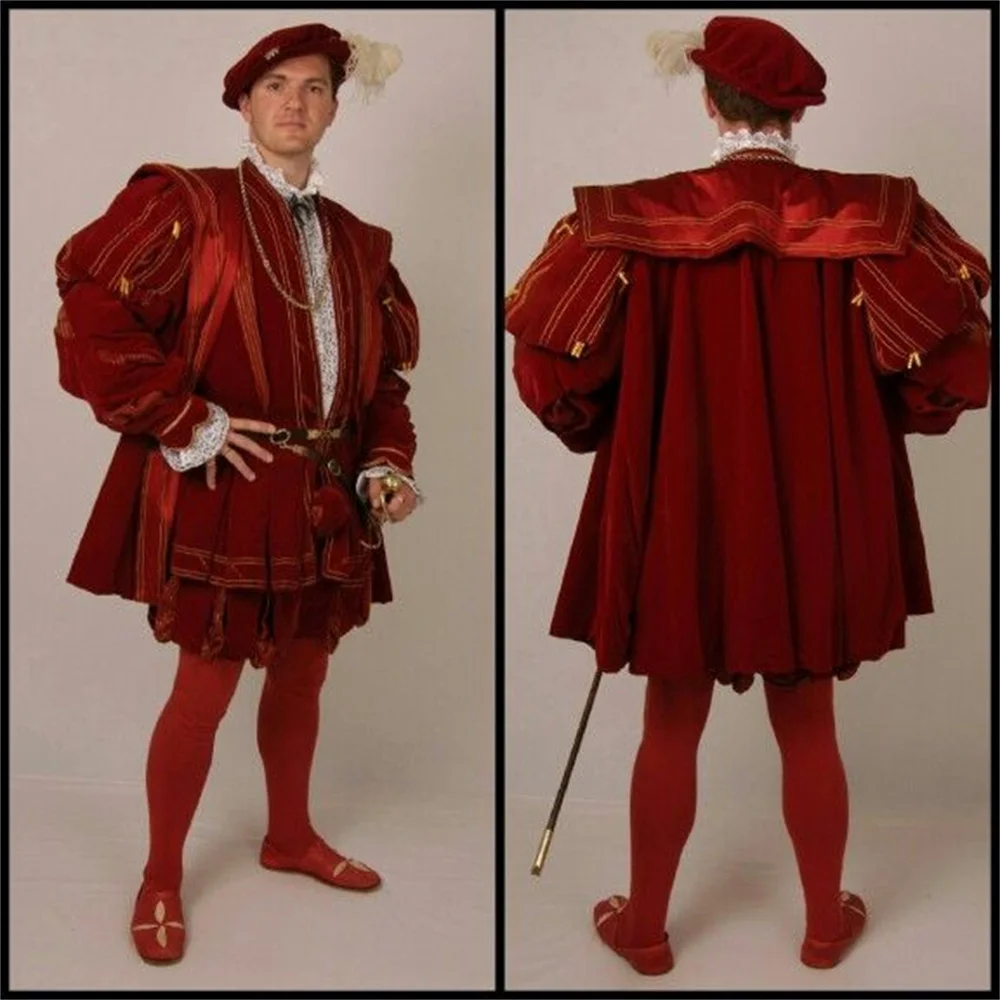16th Century Medieval Renaissance Tudor Mens Costume Noble Prince Tudor King Henry Viii Costume Historical Nobleman Costume