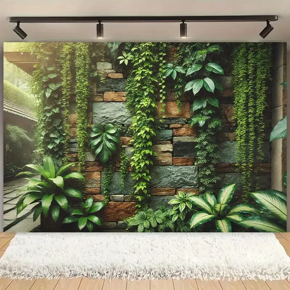 Lush Green Vine \u0026 Natural Stone Wall Tapestry For Living Room Bedroom  Backdrop For Indoor \u0026 Outdoor Decor For Patio Spaces Decor - AliExpress, image size:1000x1000