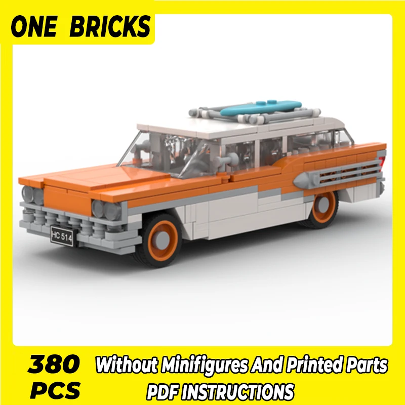 

Moc Building Blocks Car Series Model 1958 Century Car Technical Bricks DIY Assembly Construction Toys For Child Holiday Gifts
