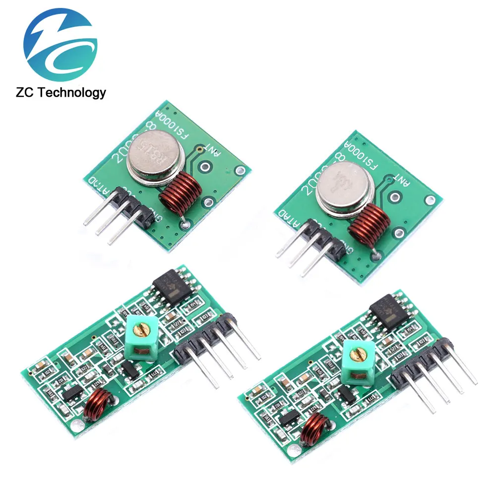 Smart Electronics 433Mhz RF transmitter and receiver Module link kit ...