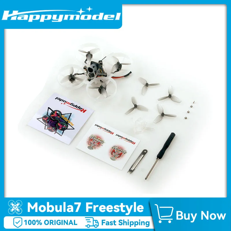 FPV Drone Kit Happymodel Mobula7 Freestyle HD BNF GNBA30 Battery