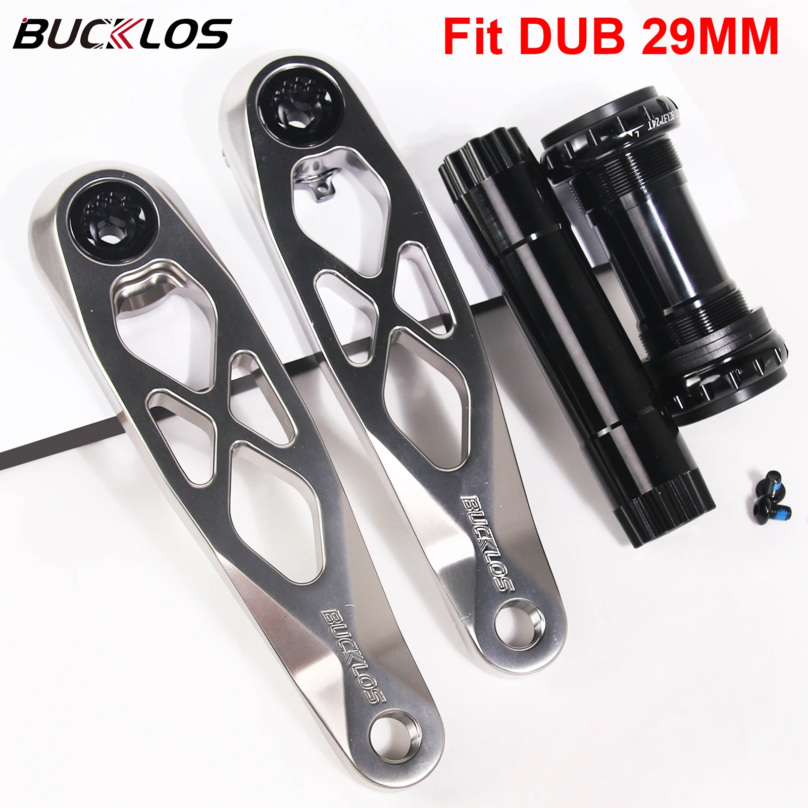 Manivelles VTT BUCKLOS Enduro DH 170mm – Bras Creux DUB 29mm, Boîtier BB68/73mm Inclus