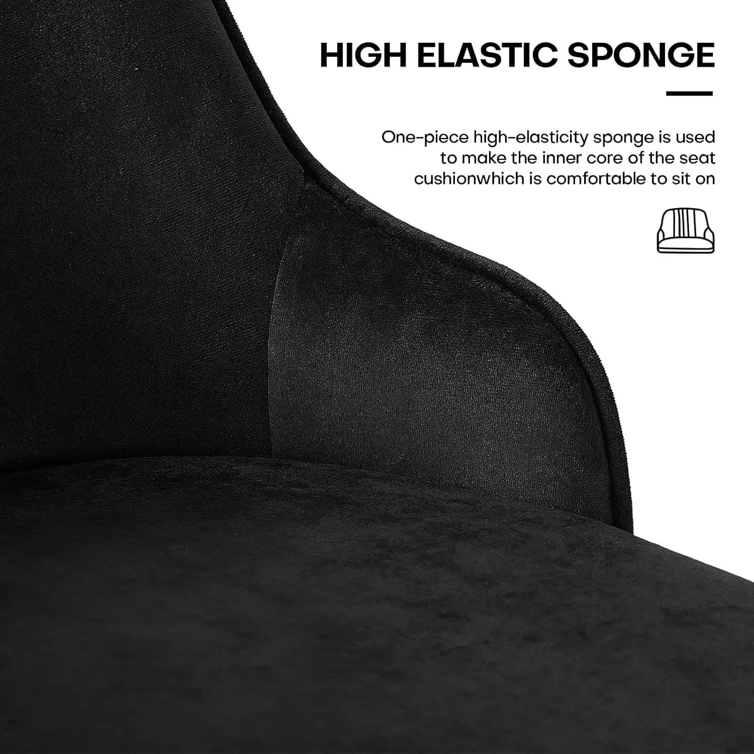 Bar Stools Set of 4, 25.6" Seat Height Bar Chairs,Swivel Barstools Counter Height Bar Stools with Back,Modern Velvet Upholstered