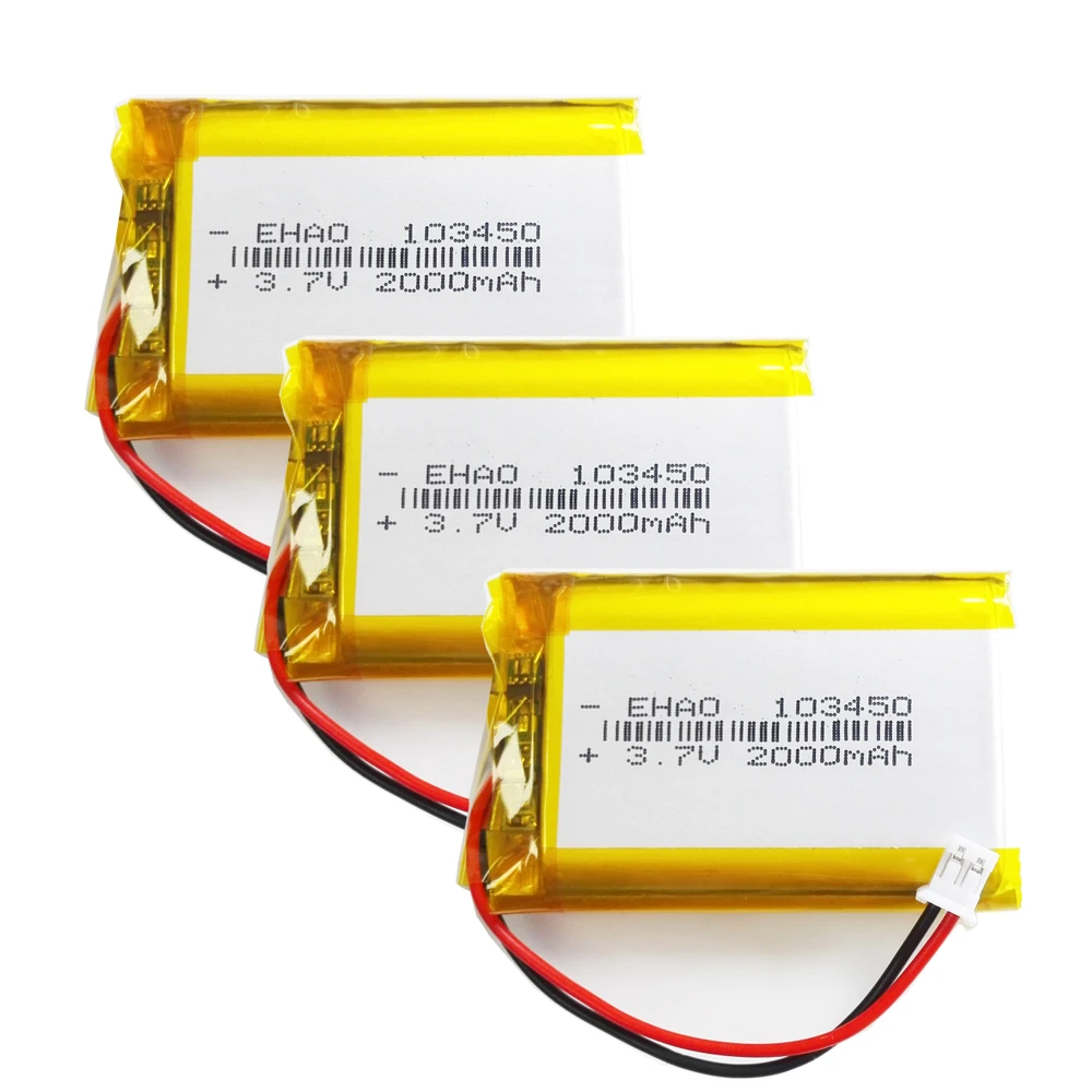 Batteria Ricaricabile Lipo 3,7 V 2000mAh + Spina JST 2 Pin XHR - Foto 6