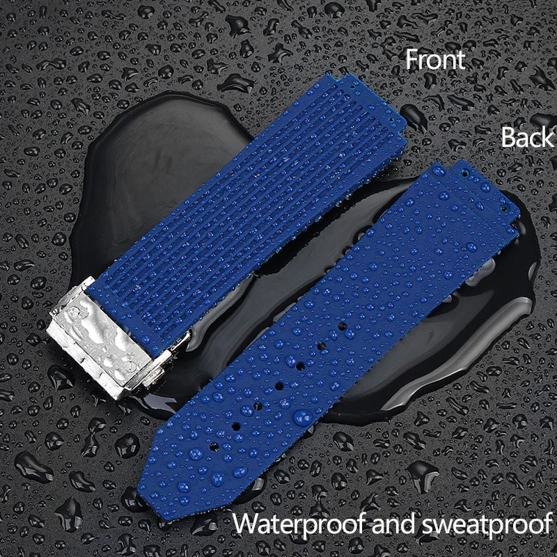 New Watch Accessories For Hublot Silicone Watch Band For Hublot Big Bang  Sports Waterproof Strap Convex Mouth 27x17mm Send Tool - Watchbands -  AliExpress