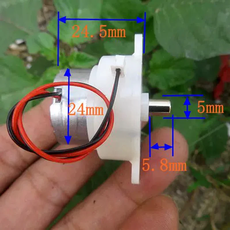 새로운 DC 12V 미니 기어 모터 30RPM 저속, 300RPM 고토크, 로봇 DIY용, 중국 직수입