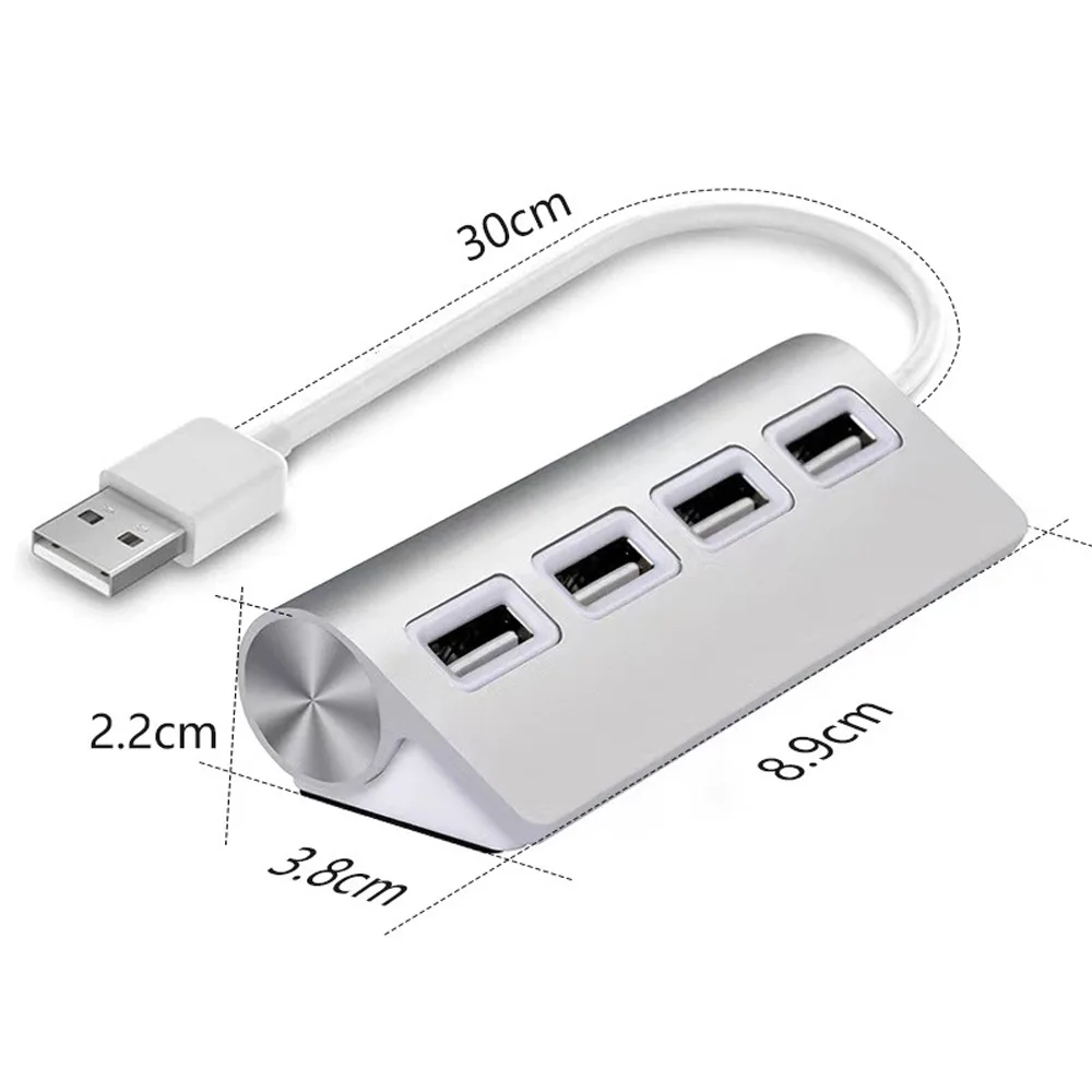 Velocidade Usb Hub Portas Usb 2.0 3.0 Porto Portátil Otg Alumínio Cabo Divisor Usb para Imac Macbook ar Portátil Tablet Peças de Alta - Imagem 5
