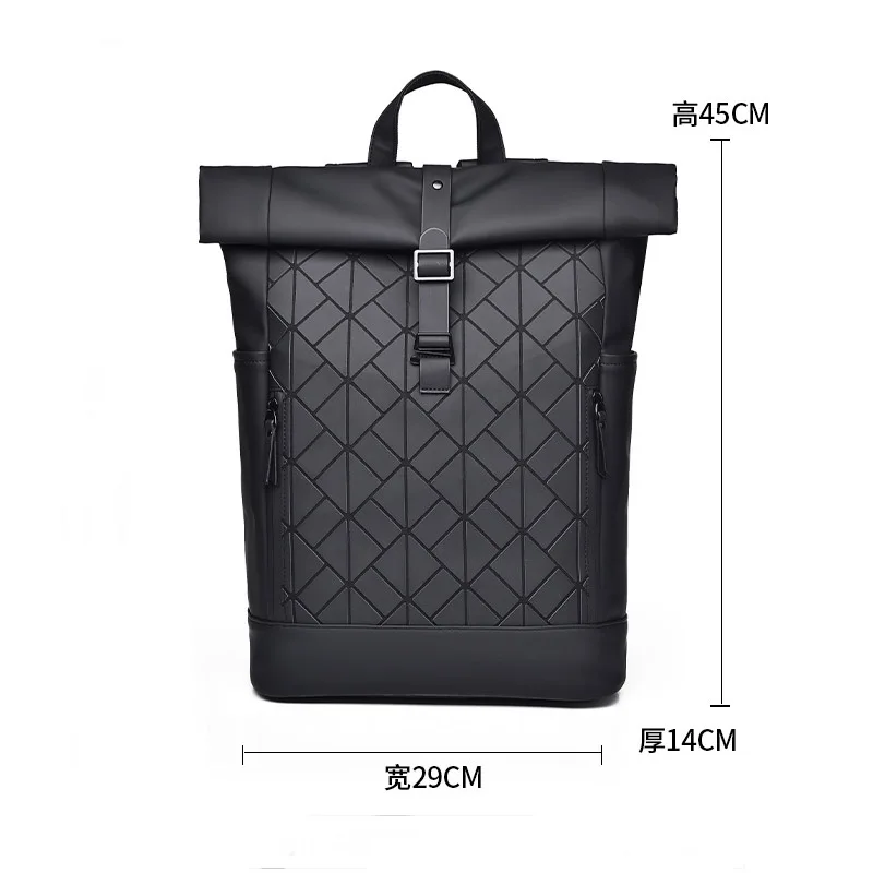 Black Waterproof Duffle Backpack Luxury Executive Backpack College
