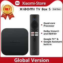 Global Version Original Xiaomi Mi TV Box S(2nd Gen) 4K Ultra HD BT5.2 2GB 8GB Google TV Google Assistant Smart TV Box
