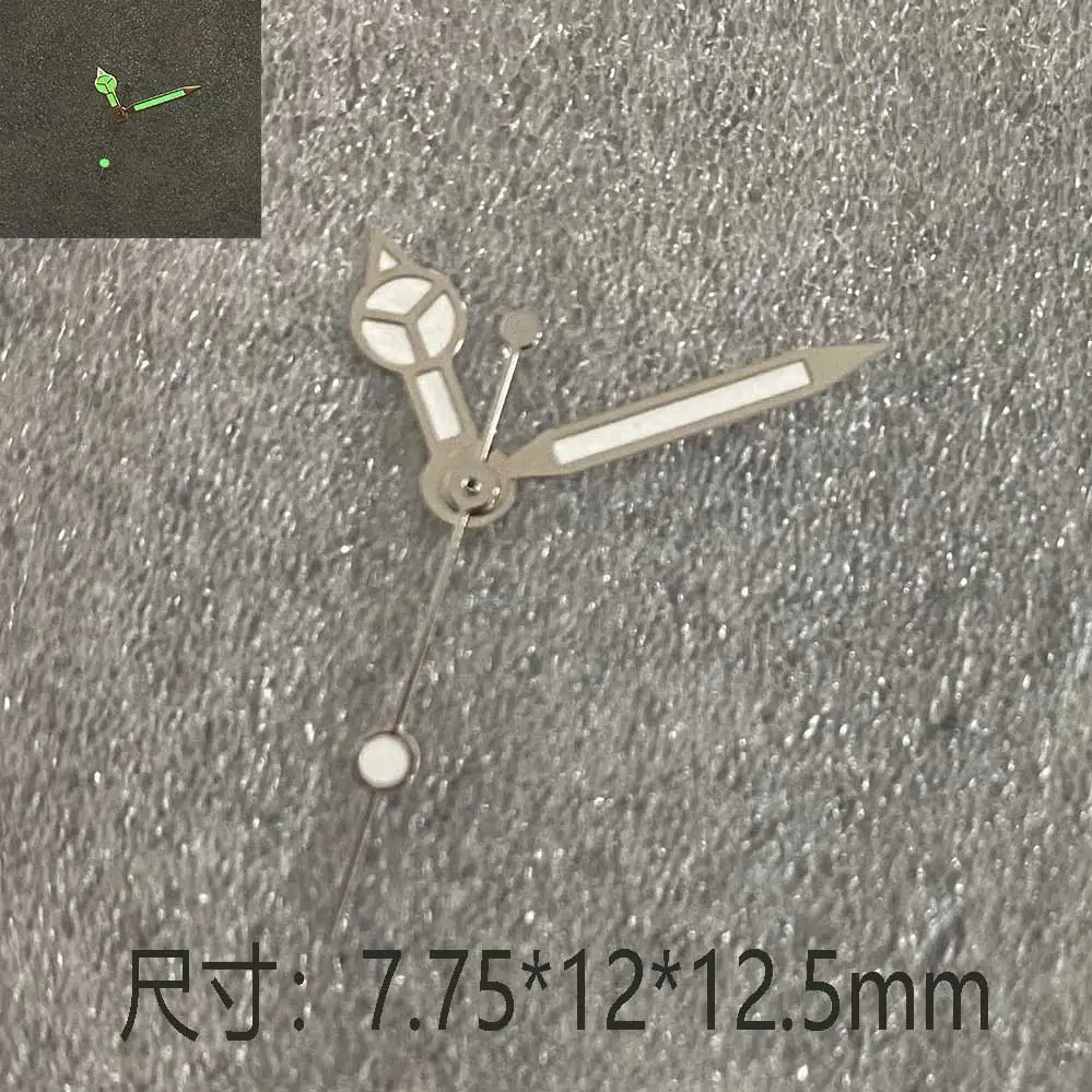 

Watch Hands Accessories Three-hands Silver-white Watch Hand Green Luminous Fit Japanese Miyota 2115 Quartz Movement