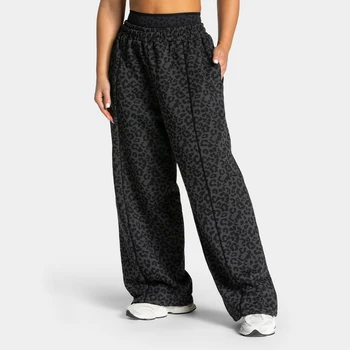 Yoga Leopard Print Jogger Pants for Women – Flexible, perfect for stretching, running, training, jogging, casual, relaxed, styli 1