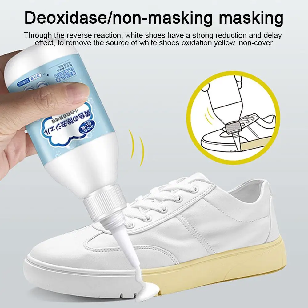 Powerful Foam Cleaner for White Sneakers Shoe Stain Remover & Whitener Water Free Sneaker Cleaner Spray