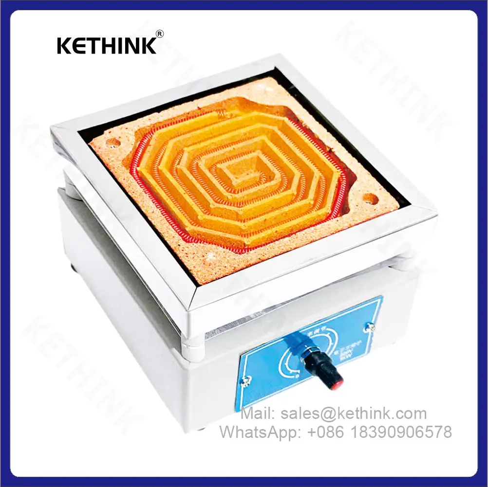 범용 전기 스토브 KETHINK KT-LF 시리즈 미니 실험실 열처리 용광로, 용광로 커버 포함, 1KW, 2KW