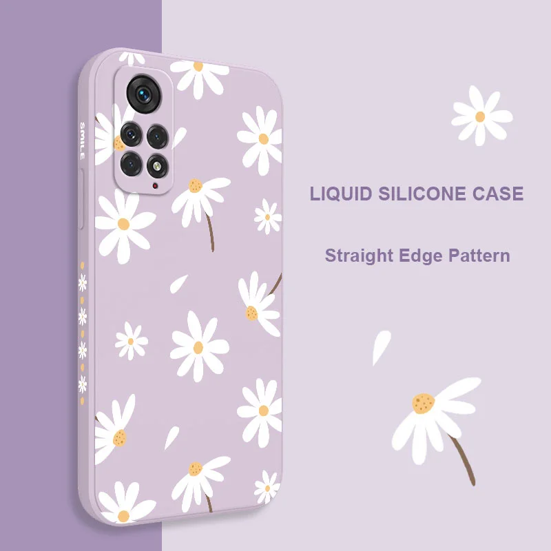 Plain Daisies Phone Case For Xiaomi Redmi Note 13 12 12S 11 11S 11T 10 10A 10T 10S 9T 9 8 7 Pro Plus 10C 9A 9C 9T 4G 5G Cover 6
