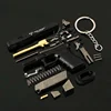 1:3 Semi Alloy G34 TTI Pistol Model Keychain Disassemble Mini Gun Toy Craft Bag Pendant for Chlidren Adults 4