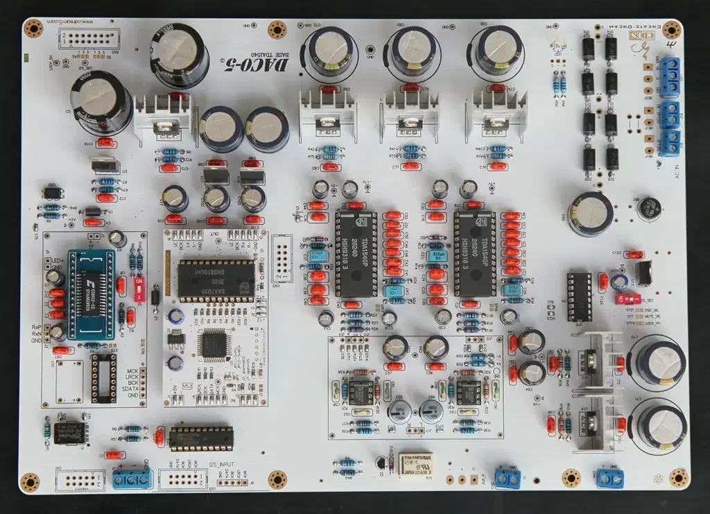 Nvarcher TDA1540 DAC Decoder Board CS8412+SAA7030+TDA1540P HiFi Audio Decoding customized 2