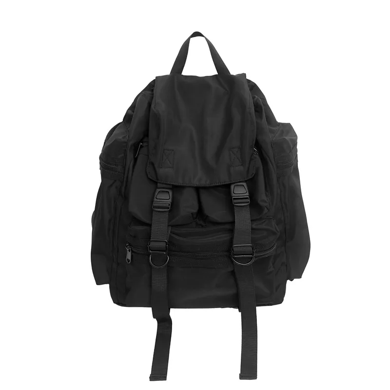 【BLACKPURPLE】25SS★ Flash Nylon Backpack Women's nylon backpack with multiple pockets
