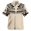 Summer New Vintage 3D Polynesian Islands Printed Shirts Coat Of Arm Graphic Short Men Fashion Cool Clothes Top 1