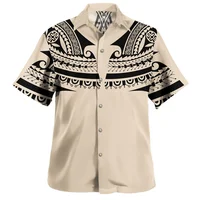 Summer New Vintage 3D Polynesian Islands Printed Shirts Coat Of Arm Graphic Short Men Fashion Cool Clothes Top 1